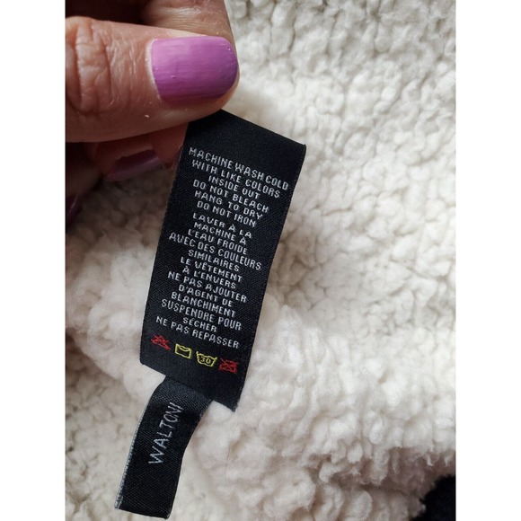 Buffalo by David Bitton Sweater Mens Medium Gray Sherpa Lined Hooded Full Zipper - Picture 13 of 13